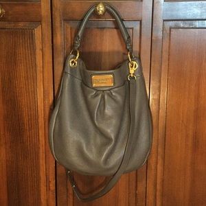 Marc Jacobs Gray Leather Hobo Bag
